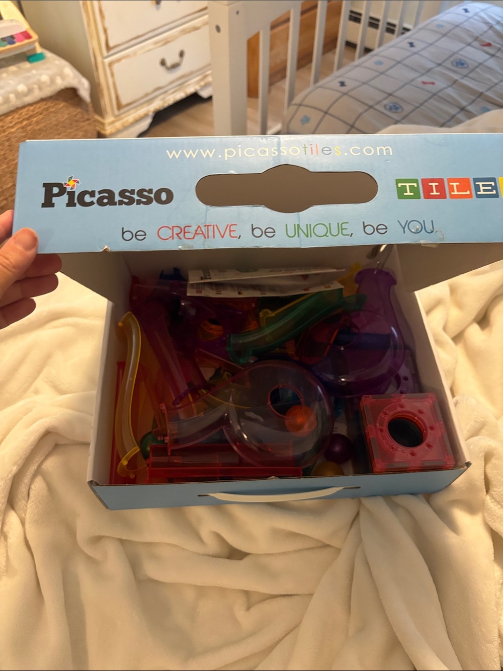 Magnetic Marble Run Set - Colorful Fun STEM learning!! - Picture 2 of 13